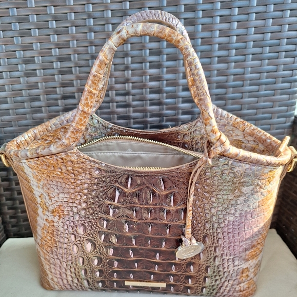 Brahmin Small Elaine - Truffle Python - Picture 2 of 5